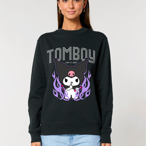 TOMBOY® OVERSIZED BLACK SWEATSHIRT