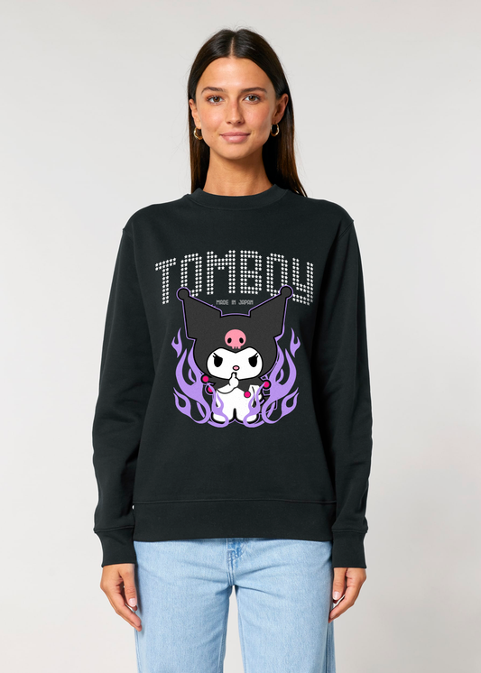 TOMBOY® OVERSIZED BLACK SWEATSHIRT