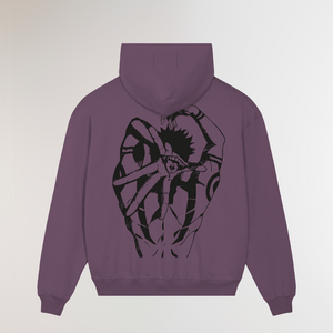 CURSED MOUTH® OVERSIZE NIGHTPURPLE HOODIE