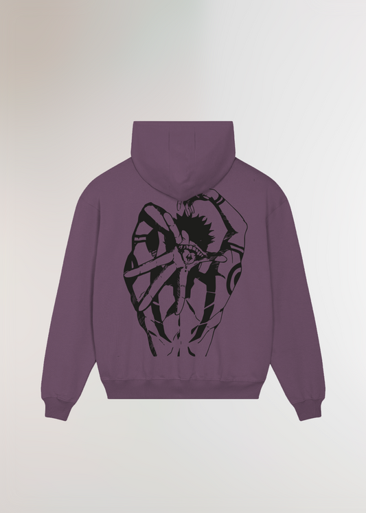 CURSED MOUTH® OVERSIZE NIGHTPURPLE HOODIE