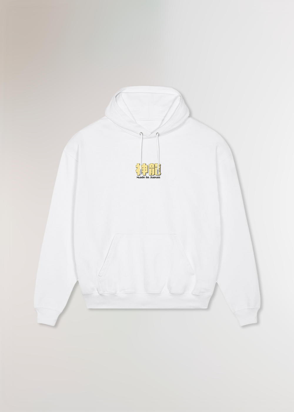 DRAGON GOD® OVERSIZE WHITE HOODIE