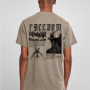 FREEDOM® DARK KHAKI ACID TEE