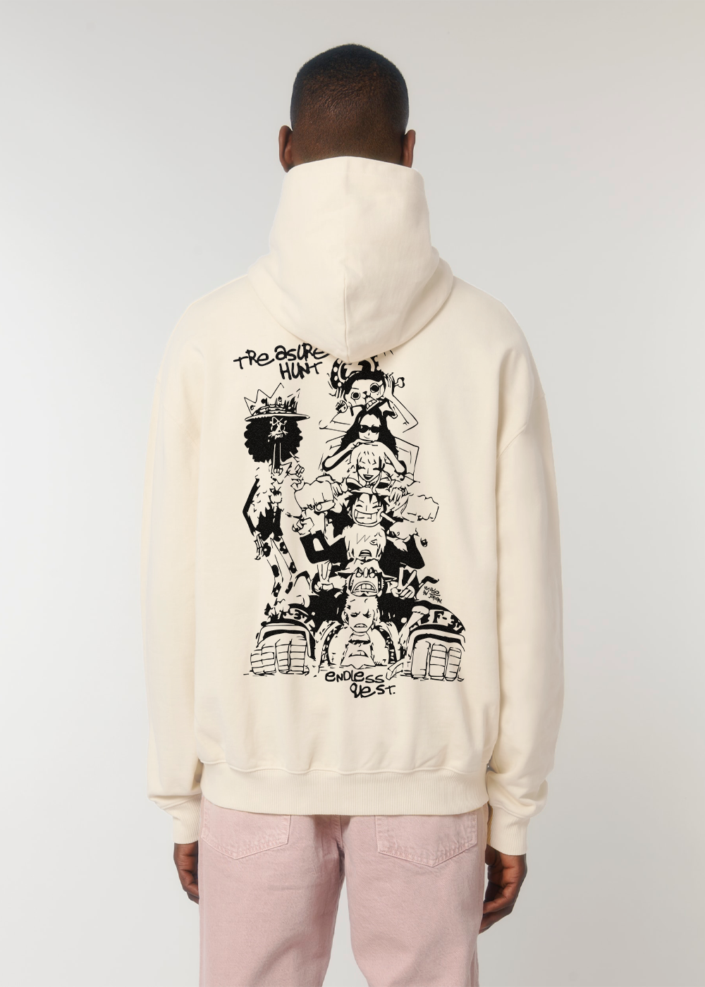 TREASURE HUNT BEIGE OVERSIZE HOODIE