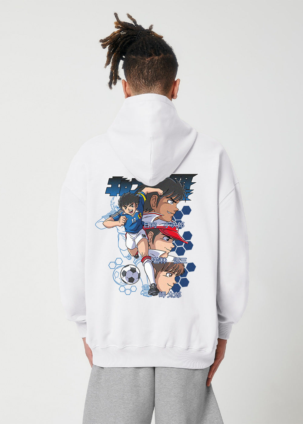 DREAM TEAM® OVERSIZE WHITE HOODIE