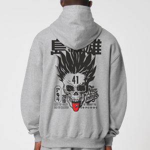 NEOTOKYO® OVERSIZE HEATHER GREY HOODIE