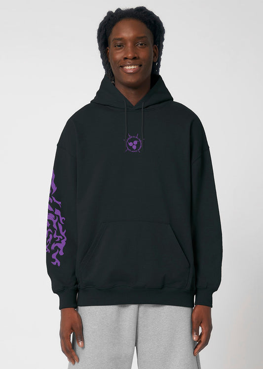 EVIL SEALING® OVERSIZE BLACK HOODIE