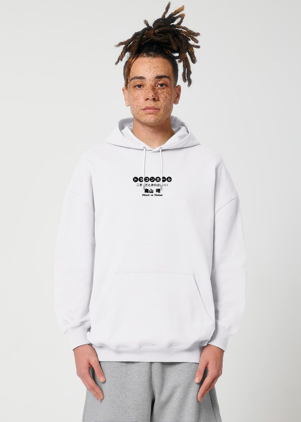 KAKAROTO RIDE® OVERSIZE WHITE HOODIE