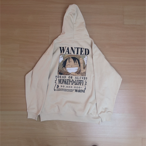 WANTED BEIGE OVERSIZE HOODIE