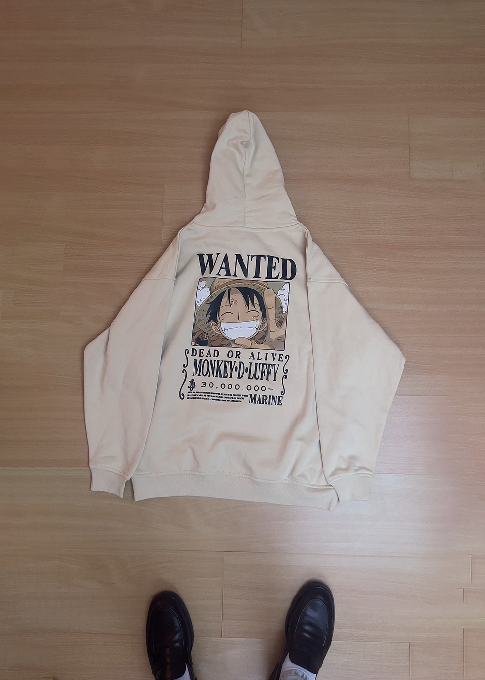 WANTED BEIGE OVERSIZE HOODIE