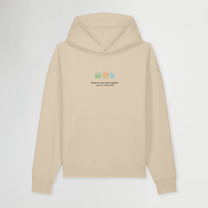 THE CHOICE BEIGE OVERSIZE HOODIE