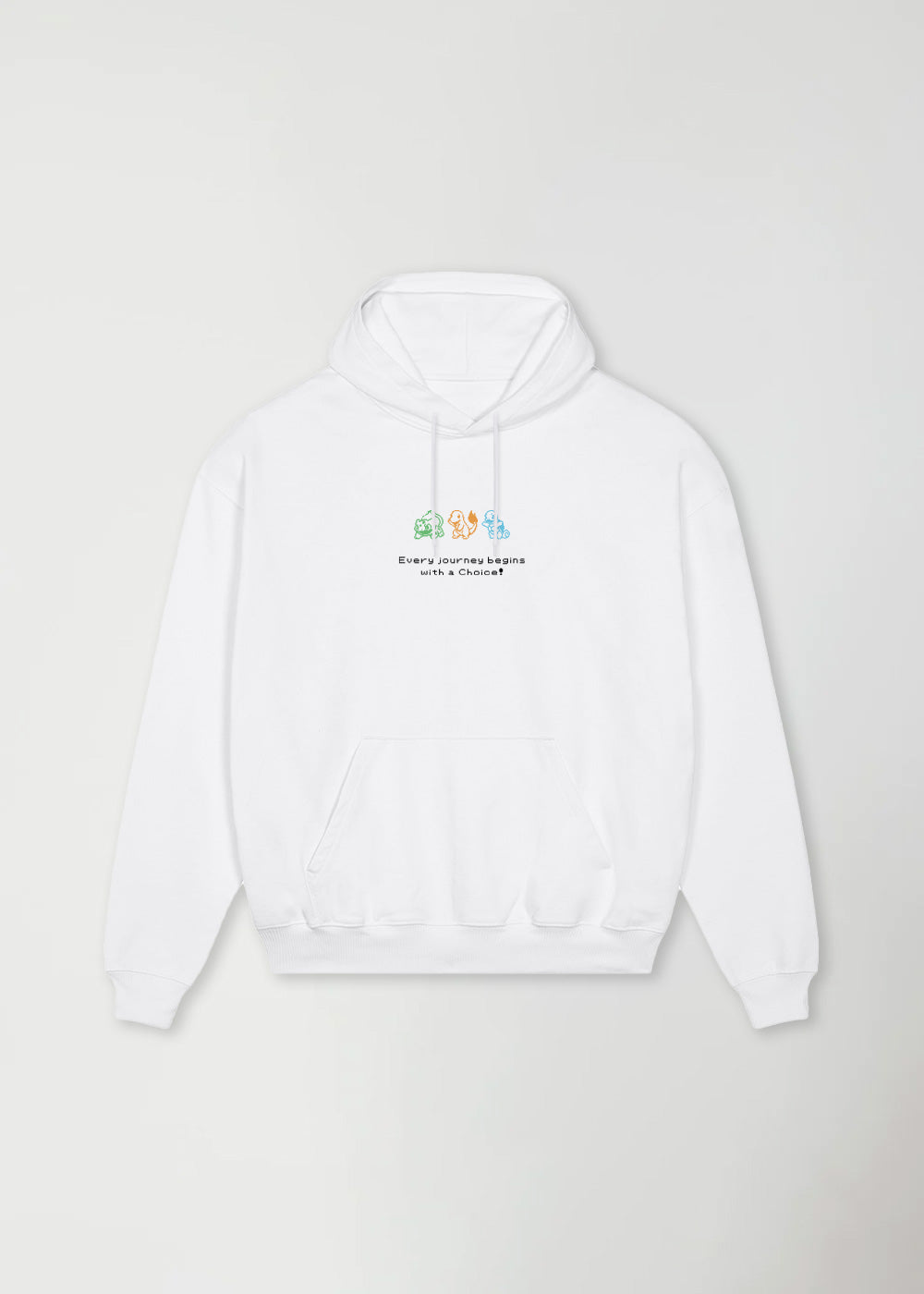 THE CHOICE® OVERSIZE WHITE HOODIE