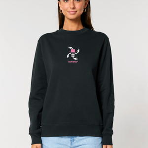 GIGANTE FLEUR® OVERSIZE BLACK SWEAT