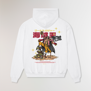 KING OF THE PIRATES® OVERSIZE WHITE HOODIE