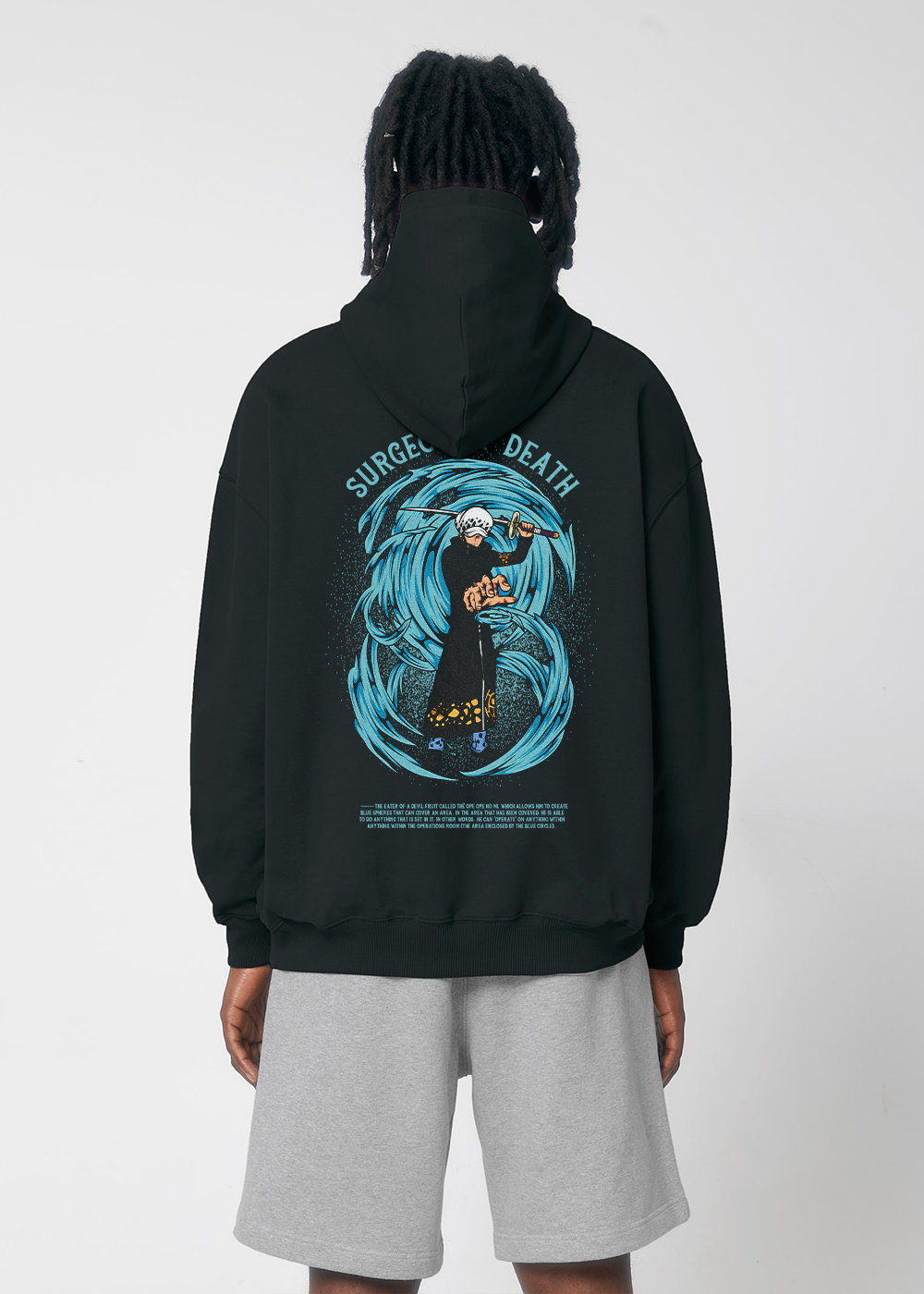 SURGEON OF DEATH® OVERSIZE BLACK HOODIE