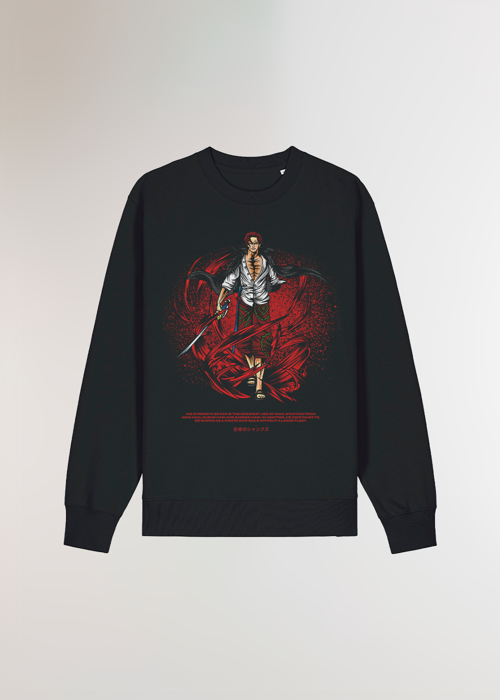 RED-HAIRED® OVERSIZE BLACK SWEAT