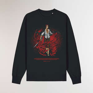 RED-HAIRED® OVERSIZE BLACK SWEAT