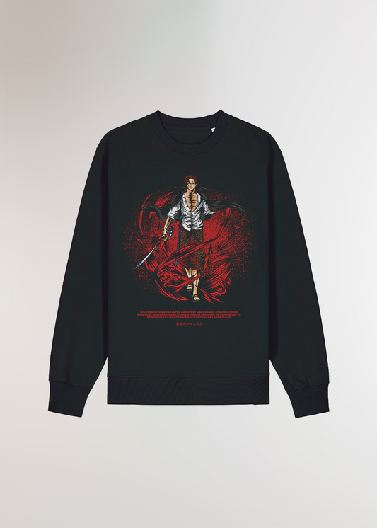 RED-HAIRED® OVERSIZE BLACK SWEAT